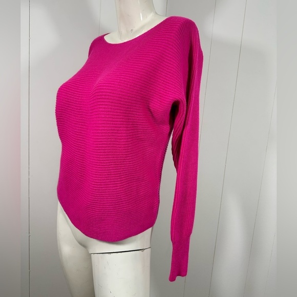 NWT JCP Sweater Wool Blend Womens Sz Small Pink Knit Bat Long Sleeve JC Penney - Picture 4 of 9
